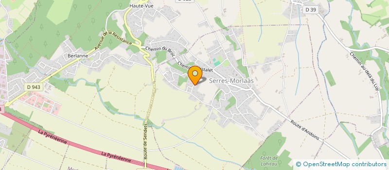 localisation de l'entreprise SCI JCJ  MORLAAS