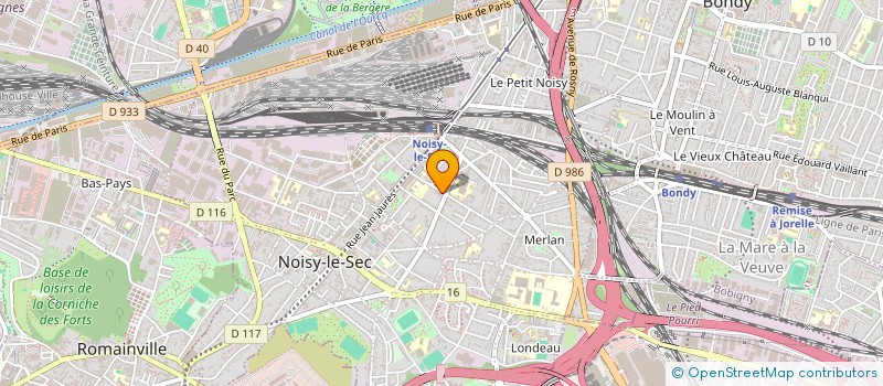 localisation de l'entreprise SCI JCJ PRALOUP à NOISY-LE-SEC