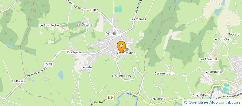 localisation de l'entreprise SCI JCJB  PRADINES