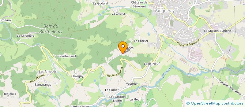 localisation de l'entreprise SCI JCJC  VAUGNERAY