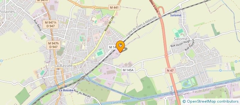 localisation de l'entreprise SCI JCJD  LA BASSEE