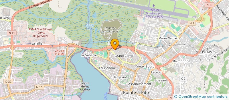 localisation de l'entreprise SCI JCJP 1 à POINTE-A-PITRE