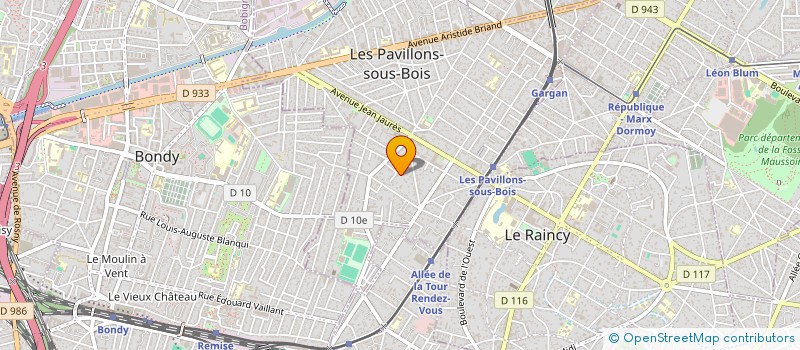 localisation de l'entreprise SCI JCK  LES PAVILLONS-SOUS-BOIS