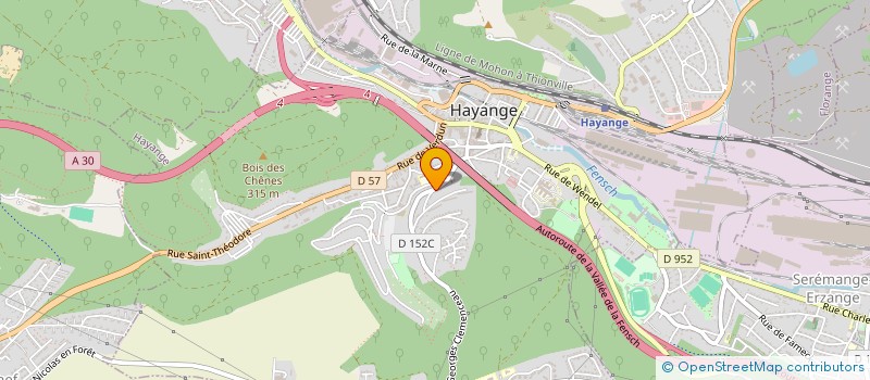 localisation de l'entreprise SCI JCK AVENIR  HAYANGE