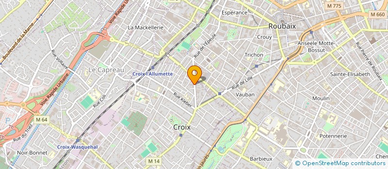 localisation de l'entreprise SCI JCL à CROIX