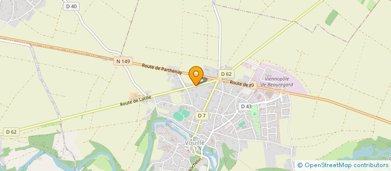 localisation de l'entreprise SCI JCL GWADA IMMO à VOUILLE