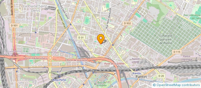 localisation de l'entreprise SCI JCL PRESBYTERE  AUBERVILLIERS