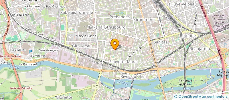 localisation de l'entreprise SCI JCL VEIGNE  TOURS