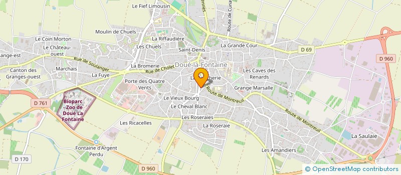 localisation de l'entreprise SCI JCLE  DOUE-EN-ANJOU