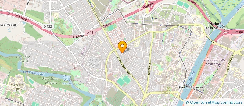 localisation de l'entreprise SCI JCLF à ANGERS