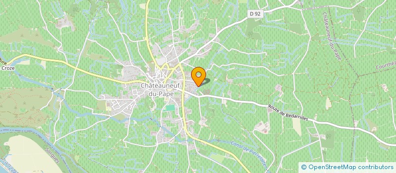 localisation de l'entreprise SCI JCM  CHATEAUNEUF-DU-PAPE