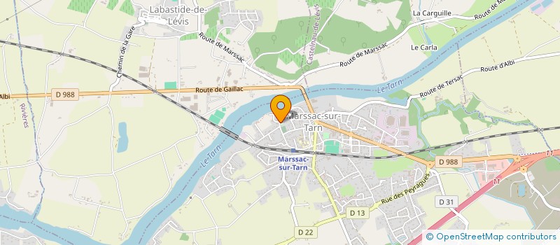 localisation de l'entreprise SCI JCM  MARSSAC-SUR-TARN