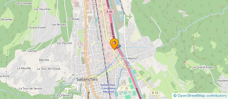 localisation de l'entreprise SCI JCM à SALLANCHES