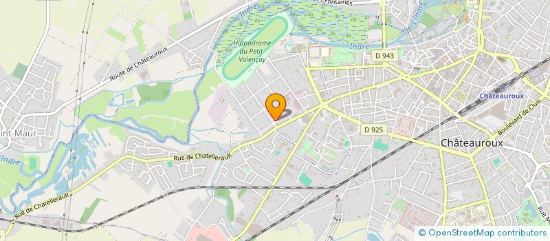 localisation de l'entreprise SCI JCM à CHATEAUROUX