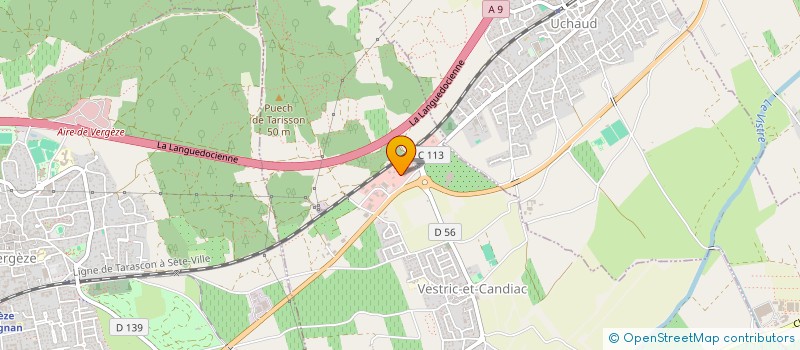 localisation de l'entreprise SCI JCM  VESTRIC-ET-CANDIAC