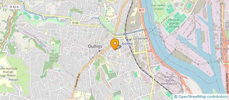 localisation de l'entreprise SCI JCM DIDEROT  OULLINS-PIERRE-BENITE