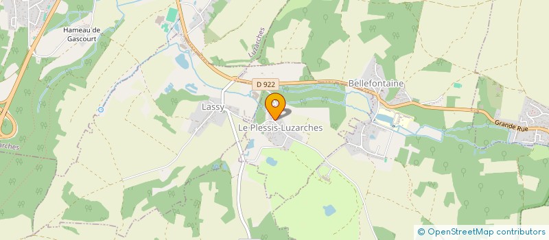 localisation de l'entreprise SCI JCMB  LE PLESSIS-LUZARCHES