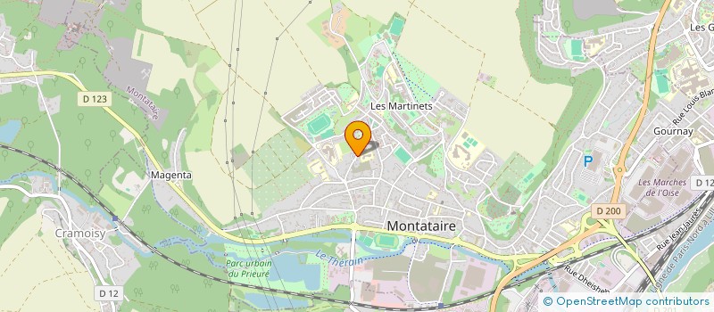 localisation de l'entreprise SCI JCMC  THIVERNY