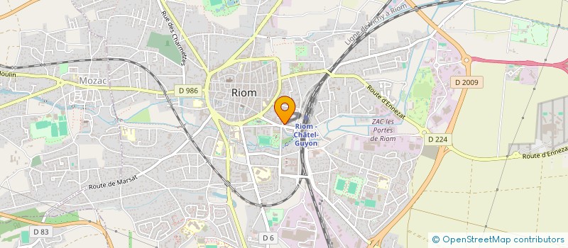 localisation de l'entreprise SCI JCMG  RIOM