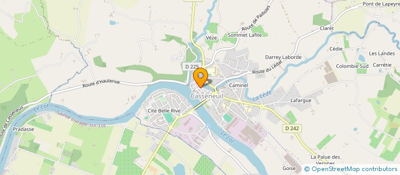 localisation de l'entreprise SCI JCMG  CASSENEUIL