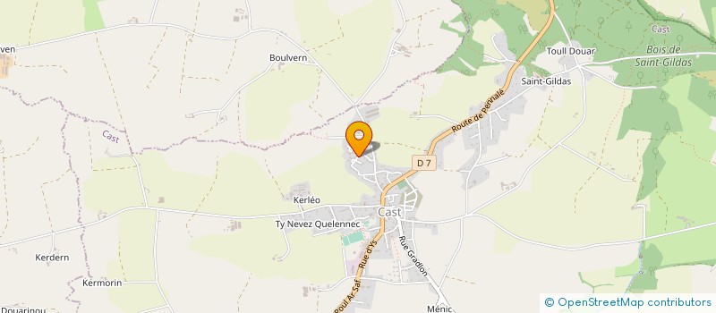 localisation de l'entreprise SCI JCN  CAST