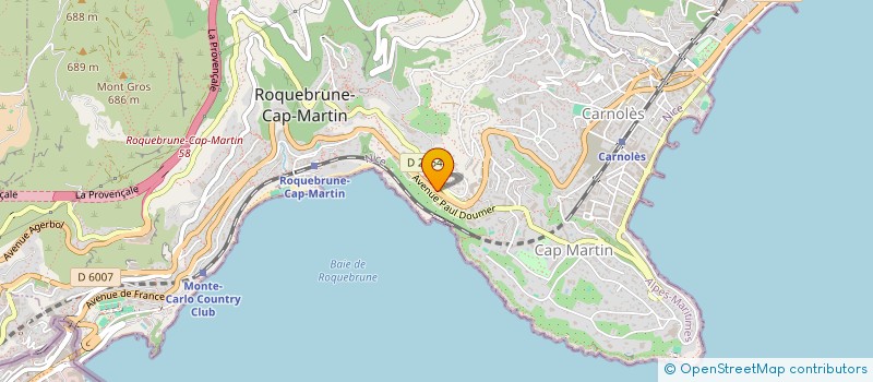 localisation de l'entreprise SCI JCN à ROQUEBRUNE-CAP-MARTIN
