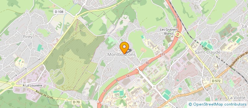 localisation de l'entreprise SCI JCNB  BESANCON