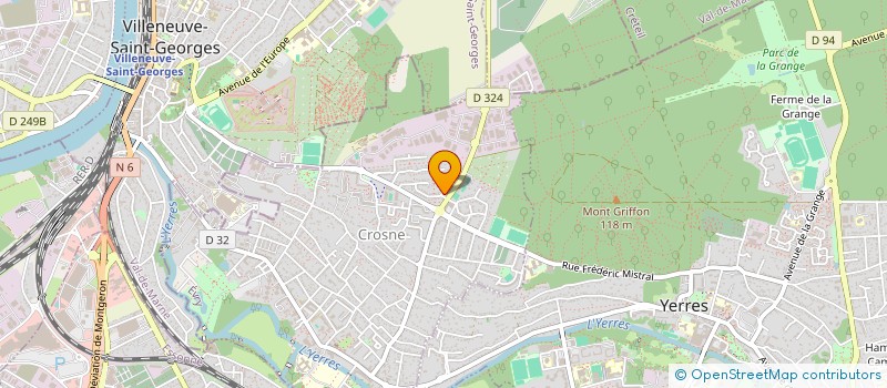 localisation de l'entreprise SCI JCO2  CROSNE