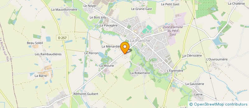 localisation de l'entreprise SCI JCP  LA PLANCHE