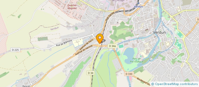 localisation de l'entreprise SCI JCP à VERDUN