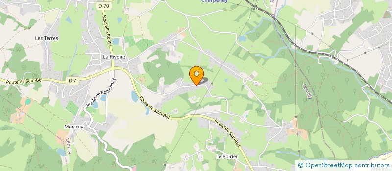 localisation de l'entreprise SCI JCP  LENTILLY