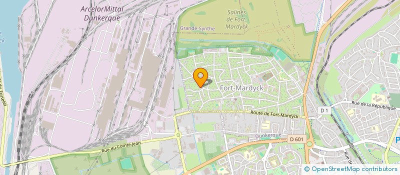 localisation de l'entreprise SCI JCP à DUNKERQUE