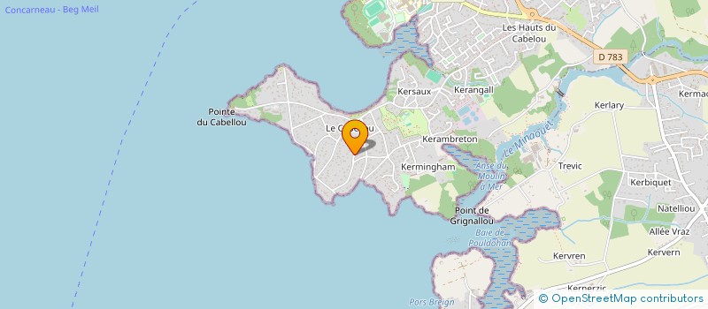 localisation de l'entreprise SCI JCP  CONCARNEAU