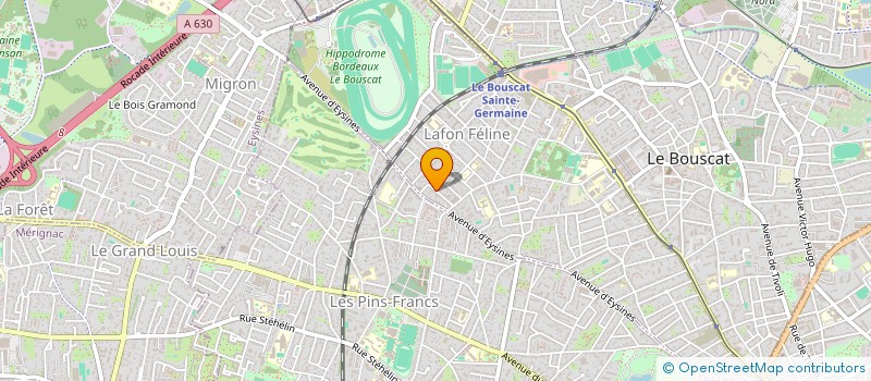 localisation de l'entreprise SCI JCP II  LE BOUSCAT