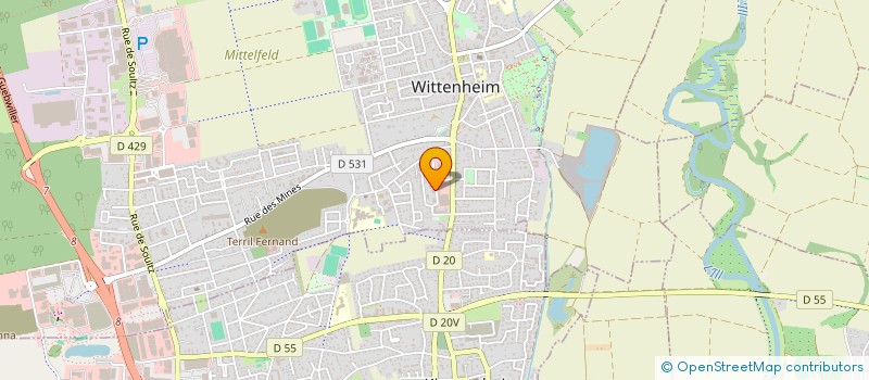 localisation de l'entreprise SCI JCP IMMO  WITTENHEIM