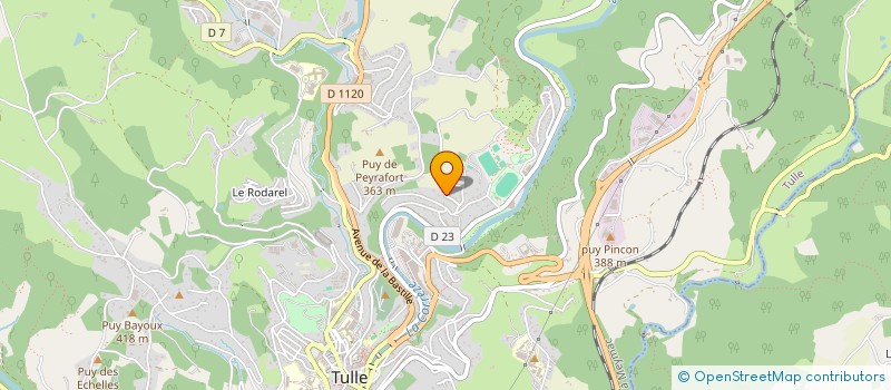 localisation de l'entreprise SCI JCP IMMO  TULLE