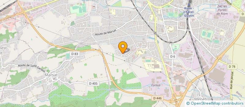 localisation de l'entreprise SCI JCR  RIOM