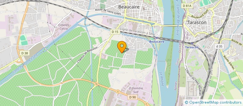 localisation de l'entreprise SCI JCR  BEAUCAIRE