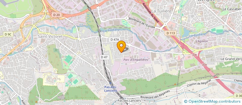 localisation de l'entreprise SCI JCR  SAINT-VICTORET