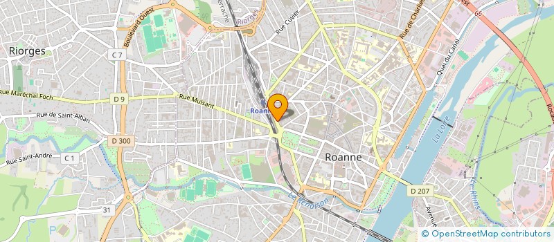 localisation de l'entreprise SCI JCR  ROANNE