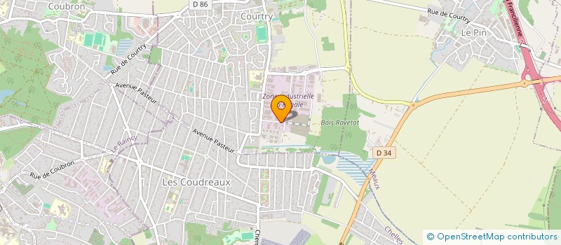 localisation de l'entreprise SCI JCS  COURTRY