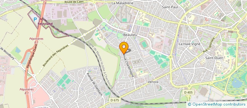 localisation de l'entreprise SCI JCS à CAEN