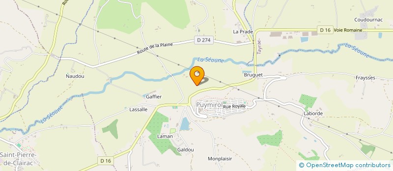 localisation de l'entreprise SCI JCS  PUYMIROL