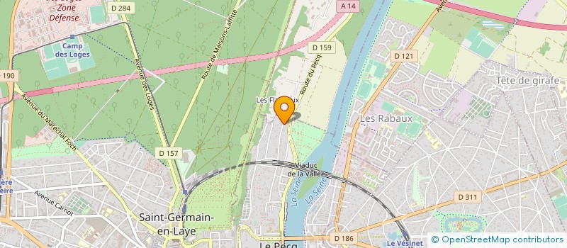 localisation de l'entreprise SCI JCS  LE PECQ