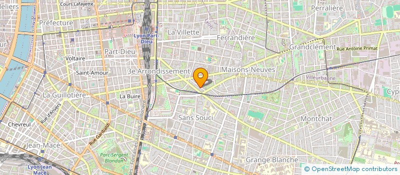 localisation de l'entreprise SCI JCSB  LYON 3EME