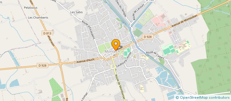 localisation de l'entreprise SCI JCT  MONTECH