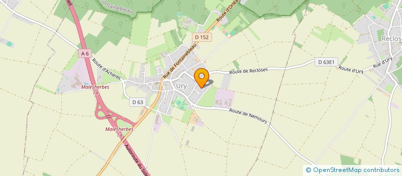 localisation de l'entreprise SCI JCTJM  URY