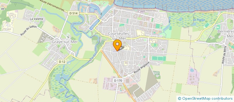 localisation de l'entreprise SCI JCV à COURSEULLES-SUR-MER