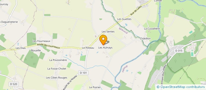 localisation de l'entreprise SCI JCV à MIEUXCE