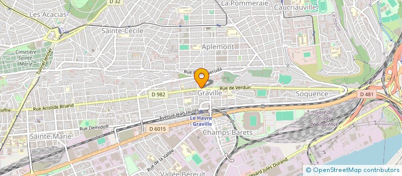 localisation de l'entreprise SCI JCV  LE HAVRE